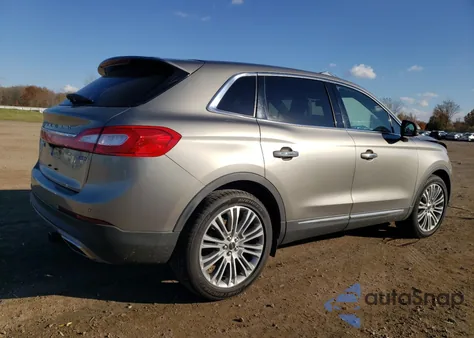 2017 Lincoln Mkx Reserve from USA, damaged, VIN 2LMPJ8LR2HBL40376